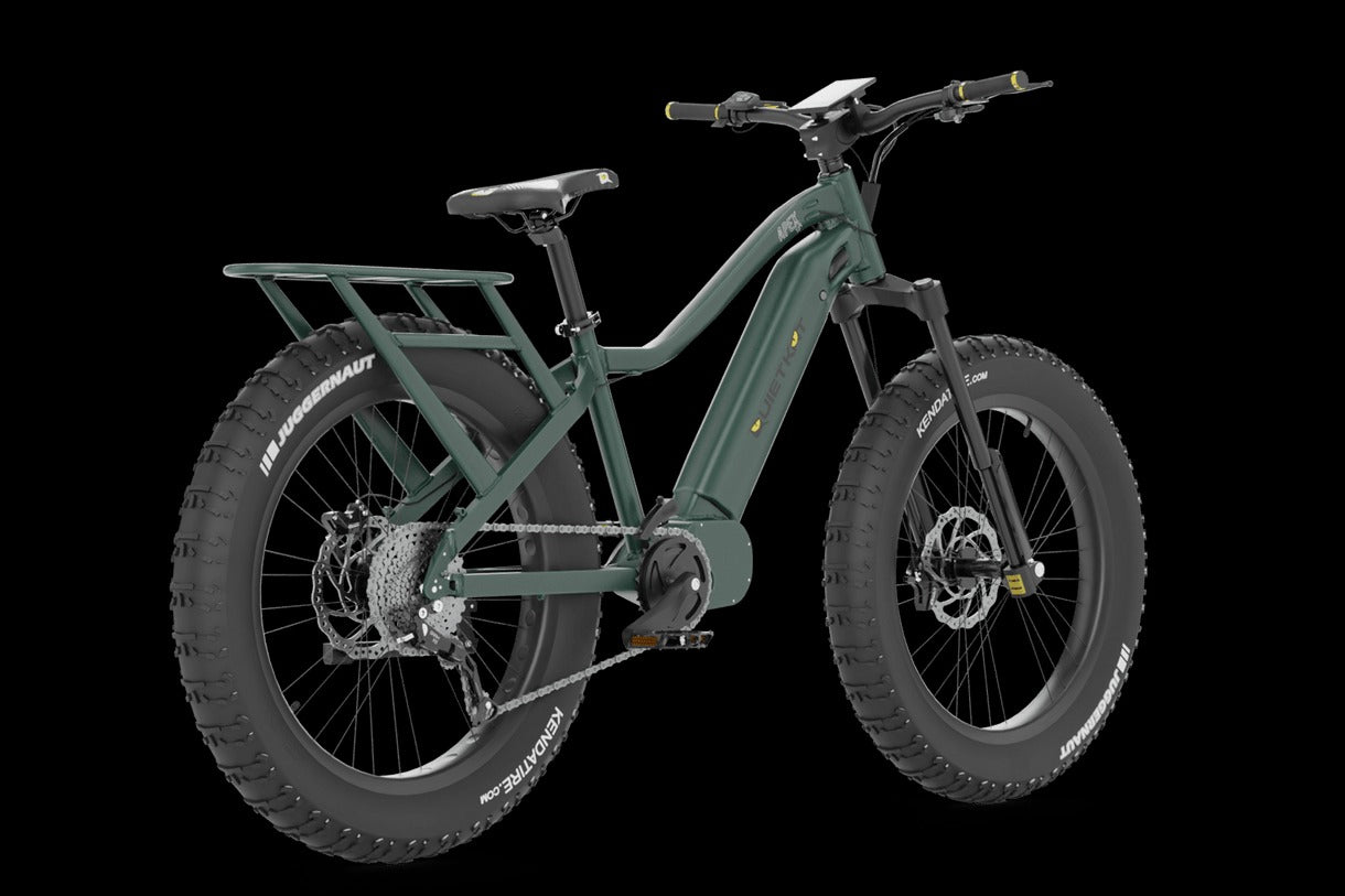 QUIETKAT APEX 10 ELECTRIC BIKE, 1000W, 17IN FRAME, MIDNIGHT GREEN