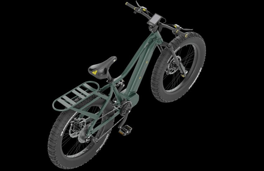 QUIETKAT APEX 10 ELECTRIC BIKE, 1000W, 17IN FRAME, MIDNIGHT GREEN