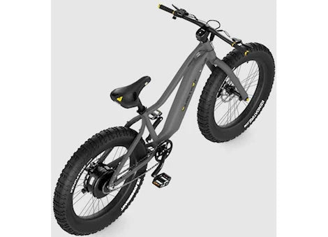 QUIETKAT PIONEER ELECTRIC BIKE, 500W, 18IN FRAME, CHARCOAL
