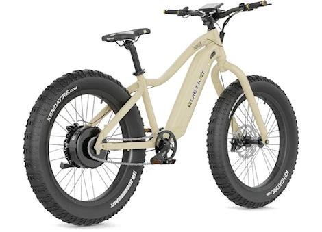 QUIETKAT PIONEER ELECTRIC BIKE, 500W, 18IN FRAME, SANDSTONE