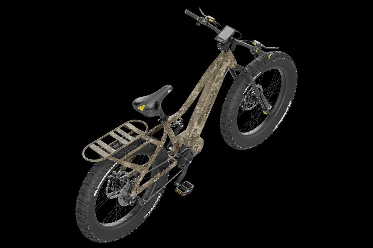 QUIETKAT APEX 10 ELECTRIC BIKE, 1000W, 17IN FRAME, VEIL CAZA CAMO