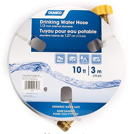 Camco TastePURE 10' Drinking Water Hose - 1 / 2" ID