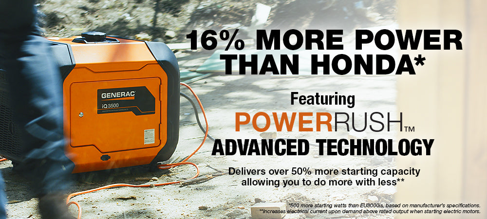 GENERAC IQ3500 PORTABLE INVERTER GENERATOR