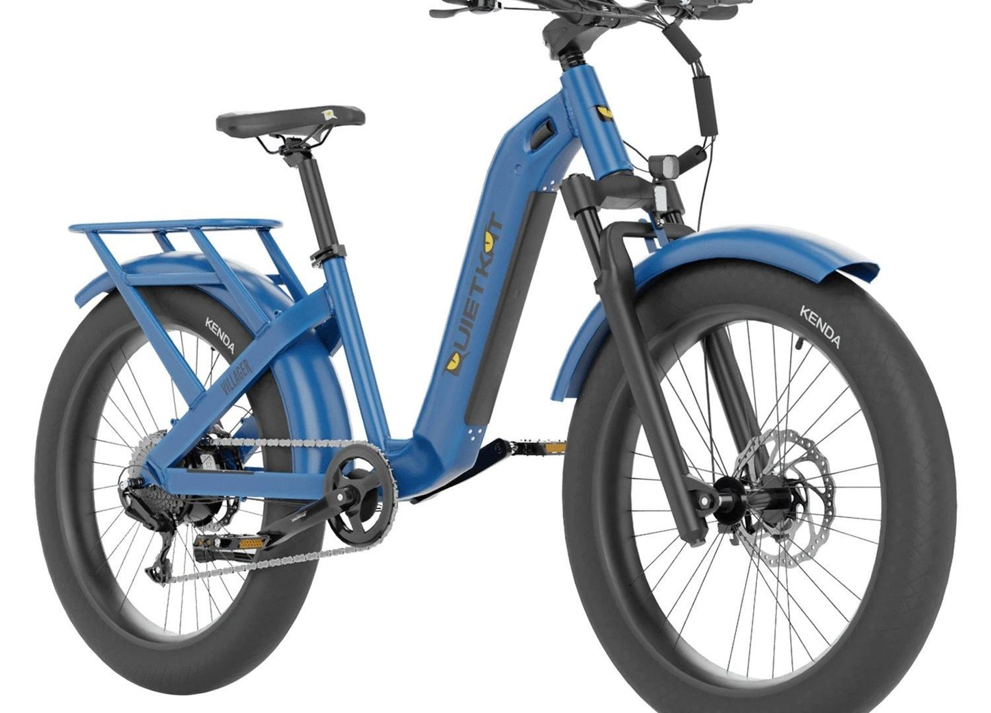 QUIETKAT VILLAGER 5.0 ELECTRIC BIKE, 500W, 16IN FRAME, CLASSIC BLUE