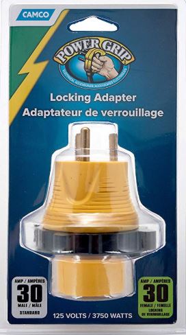 Camco 30A-50A RV Locking PowerGrip Adapter