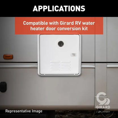 Girard RV Water Heater Door Trim Ring - White