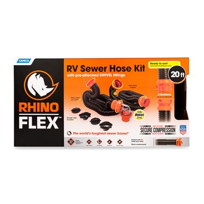 CAMCO RhinoFLEX 20' Sewer Hose Kit