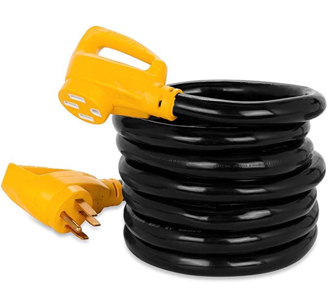 CAMCO 15' PowerGrip Heavy-Duty Outdoor 50-Amp Extension Cord