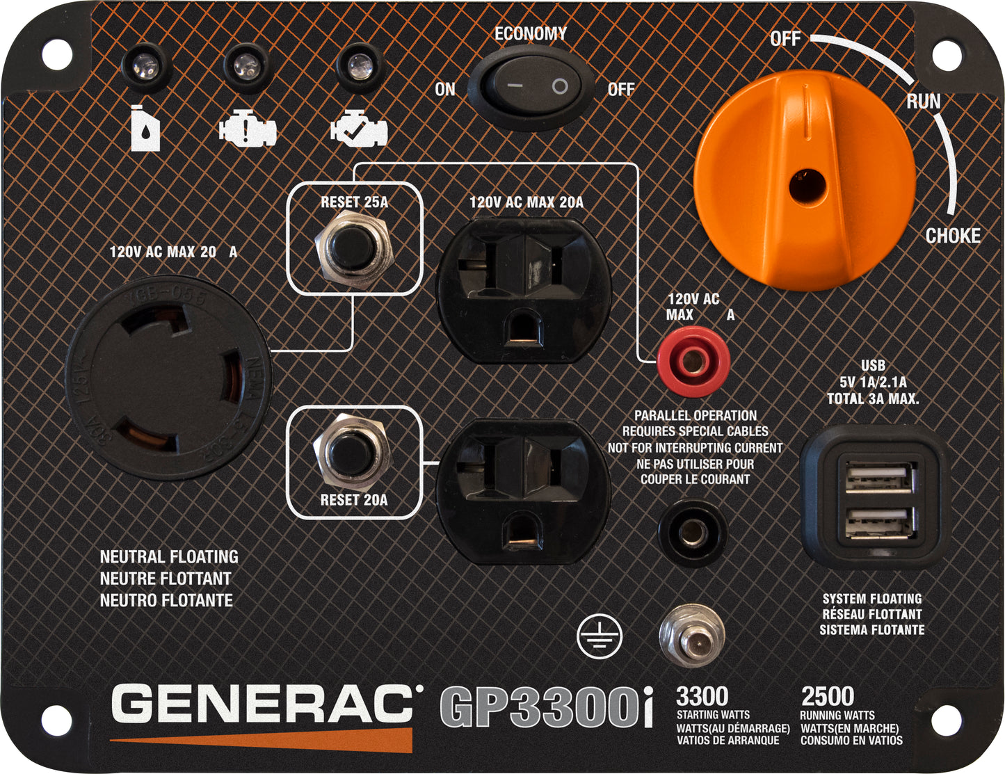GENERAC GP3300I PORTABLE INVERTER GENERATOR